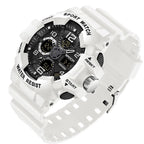 Digital Watch, Round Resin Case, 54.6mm Dial