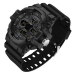 Digital Watch, Round Resin Case, 54.6mm Dial