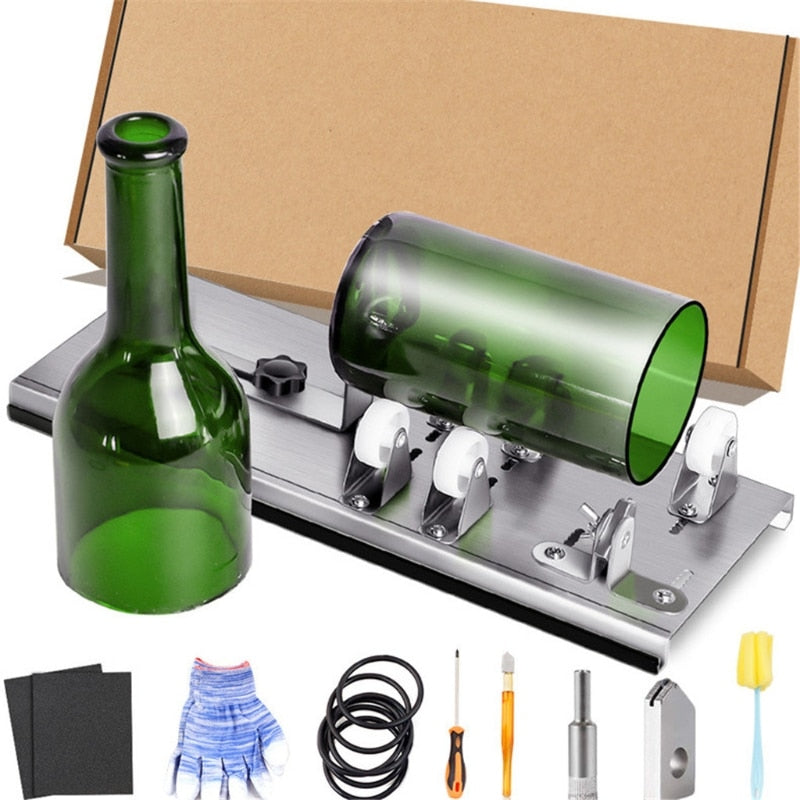 DIY Glass Bottle Cutter Tool Kit, Stainless Steel, 30 × 12.5 cm