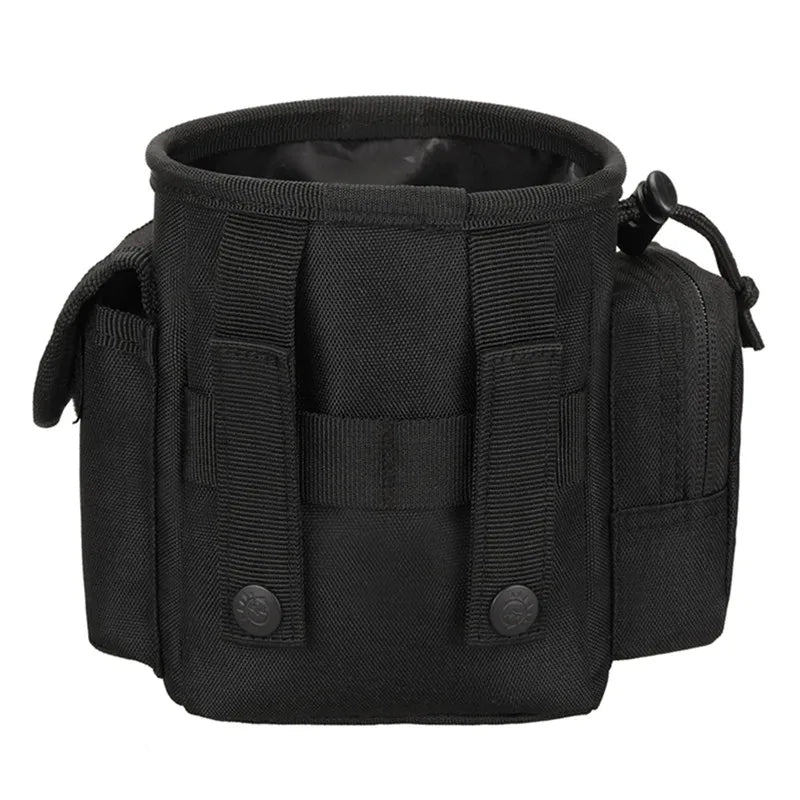 Dog Treat Pouch with Zippered Compartments for Walks and Training