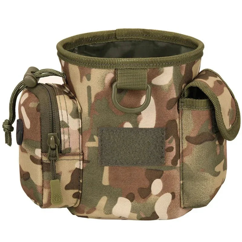 Dog Treat Pouch with Zippered Compartments for Walks and Training