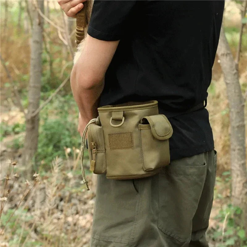 Dog Treat Pouch with Zippered Compartments for Walks and Training