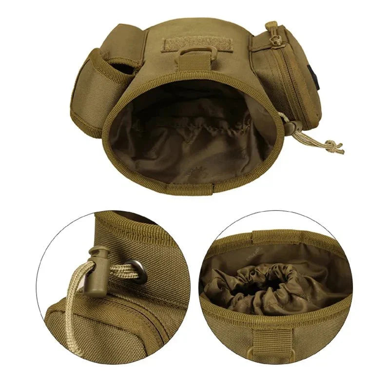 Dog Treat Pouch with Zippered Compartments for Walks and Training