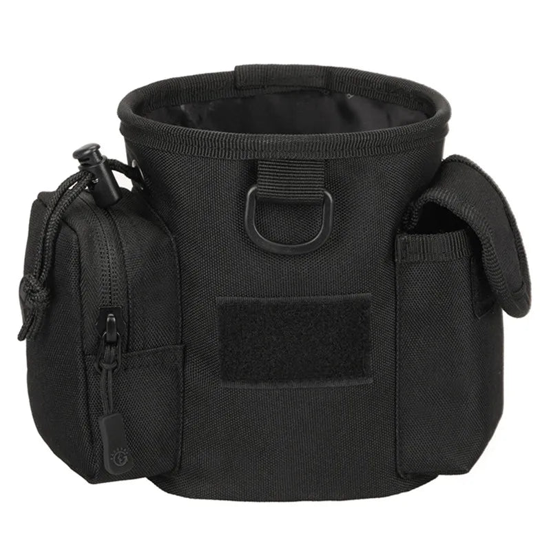 Dog Treat Pouch with Zippered Compartments for Walks and Training