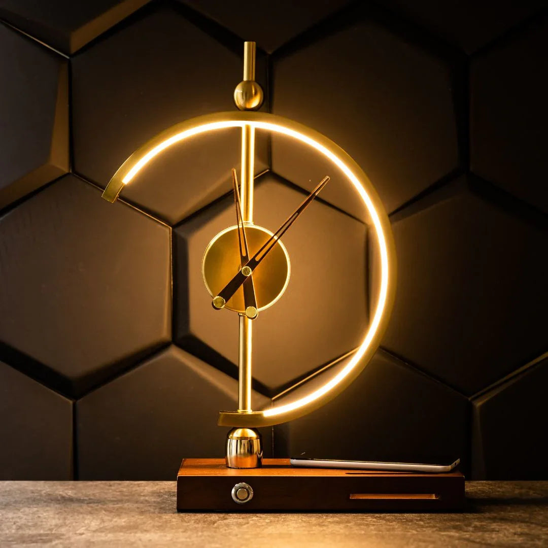 Dorella Clock Lamp (Wireless Charging)-Welvere