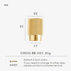 Doria Knurled Cabinet Knobs-Welvere