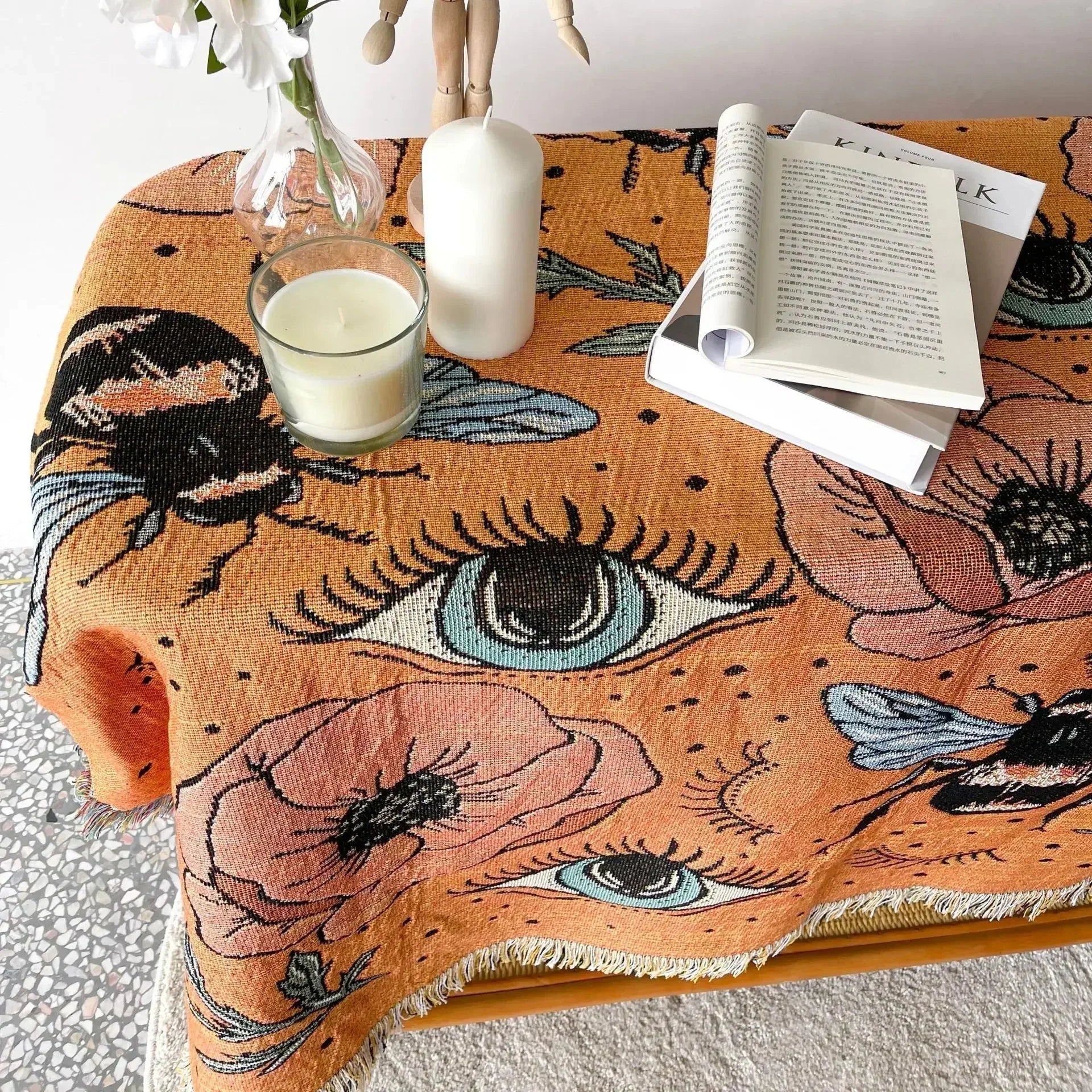 Dorisse Blossom Throw Blanket-Welvere