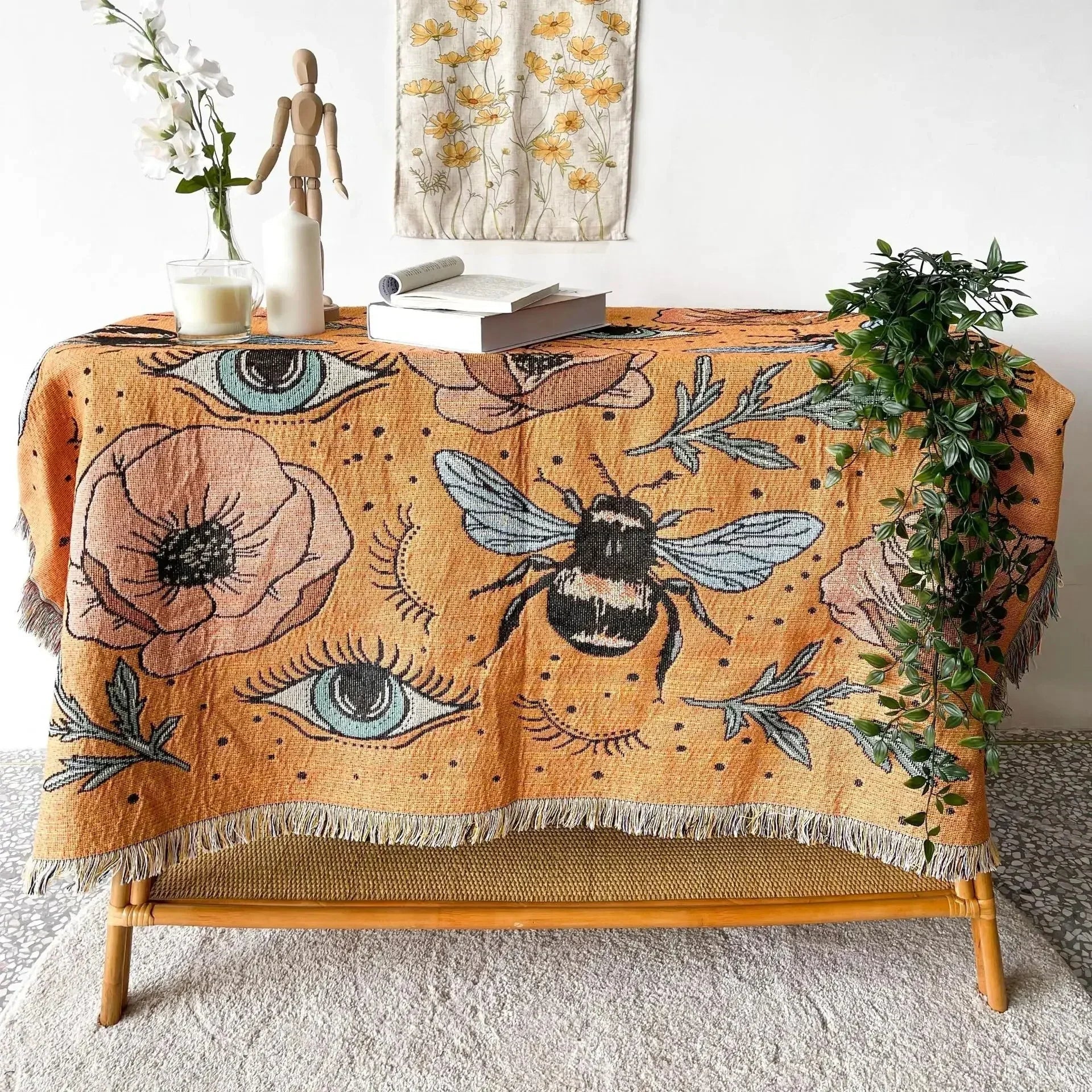 Dorisse Blossom Throw Blanket-Welvere