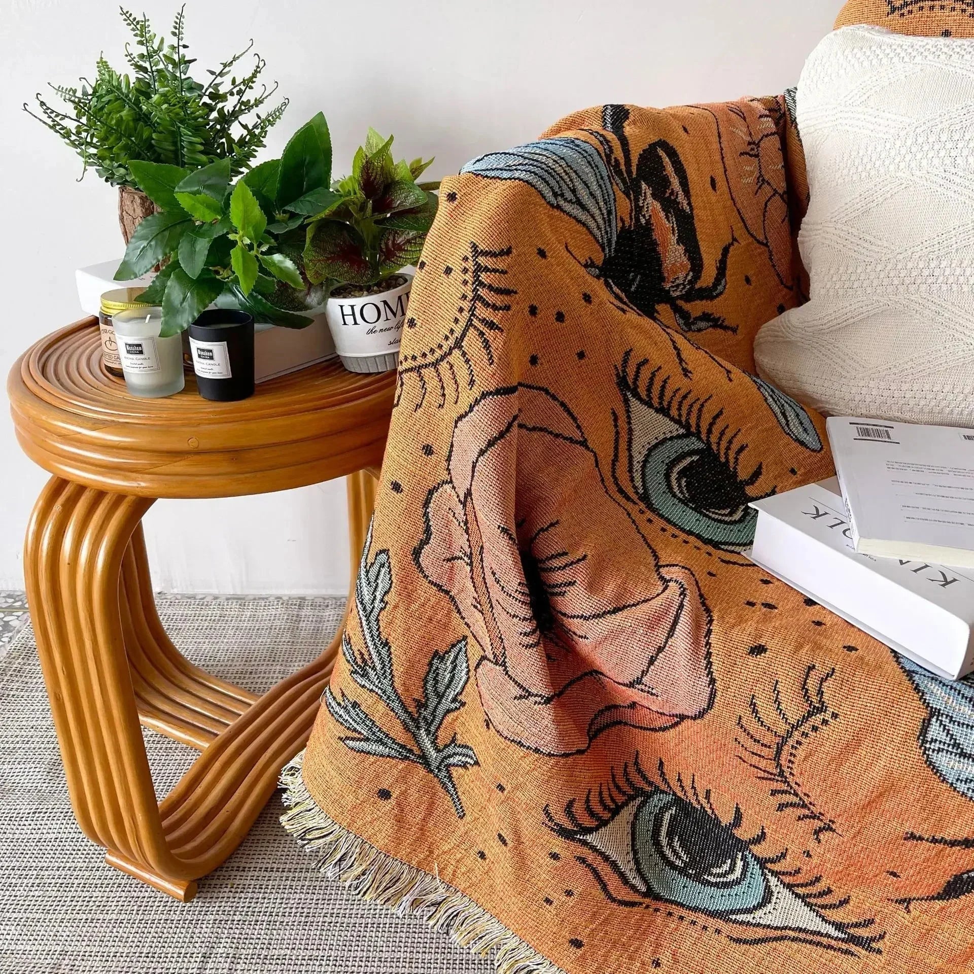 Dorisse Blossom Throw Blanket-Welvere