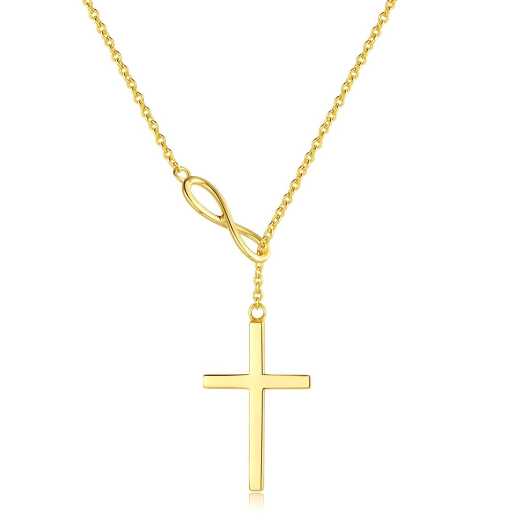 Double-Layered Heart Pendant Necklace with Two-Tone Finish
