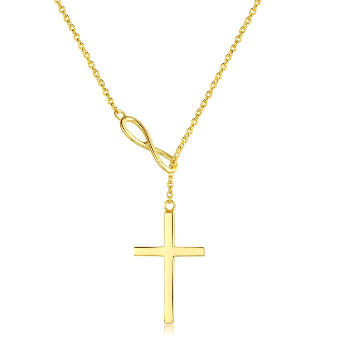 Double-Layered Heart Pendant Necklace with Two-Tone Finish