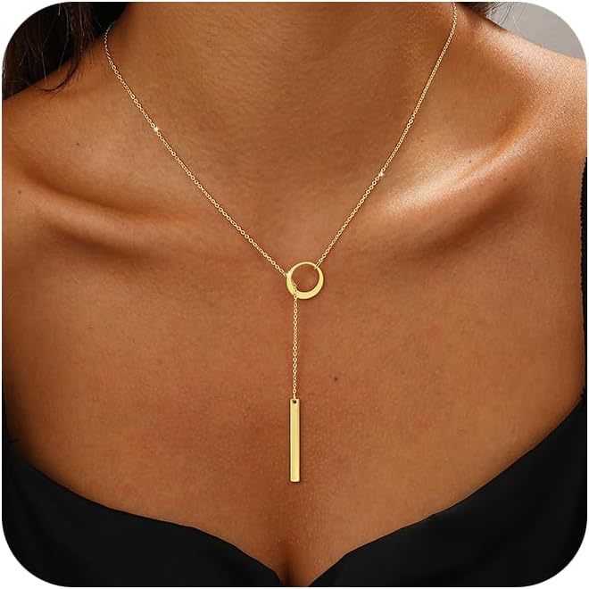 Double-Layered Heart Pendant Necklace with Two-Tone Finish
