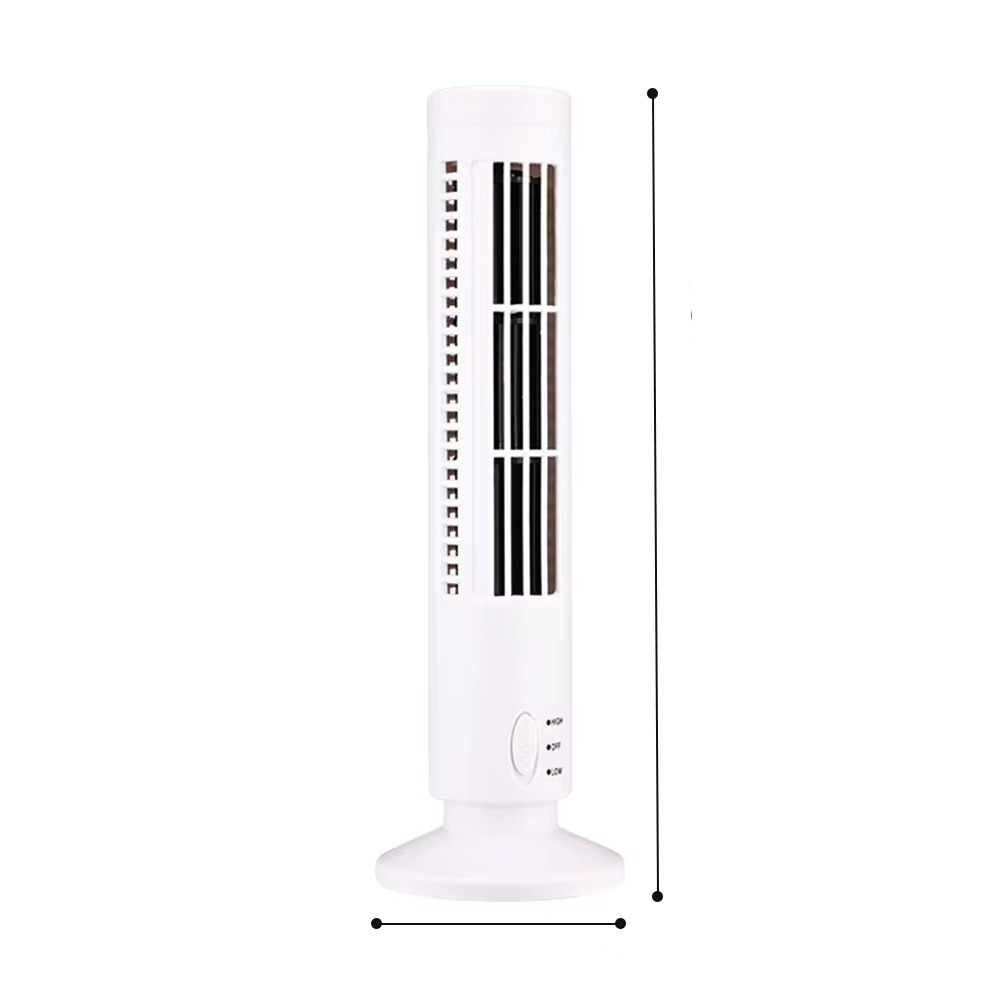 Compact Bladeless Tower Fan - 33 cm, High-Quality Plastic, view 7