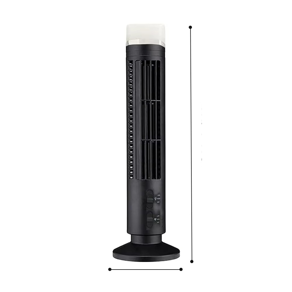 Compact Bladeless Tower Fan - 33 cm, High-Quality Plastic, view 8