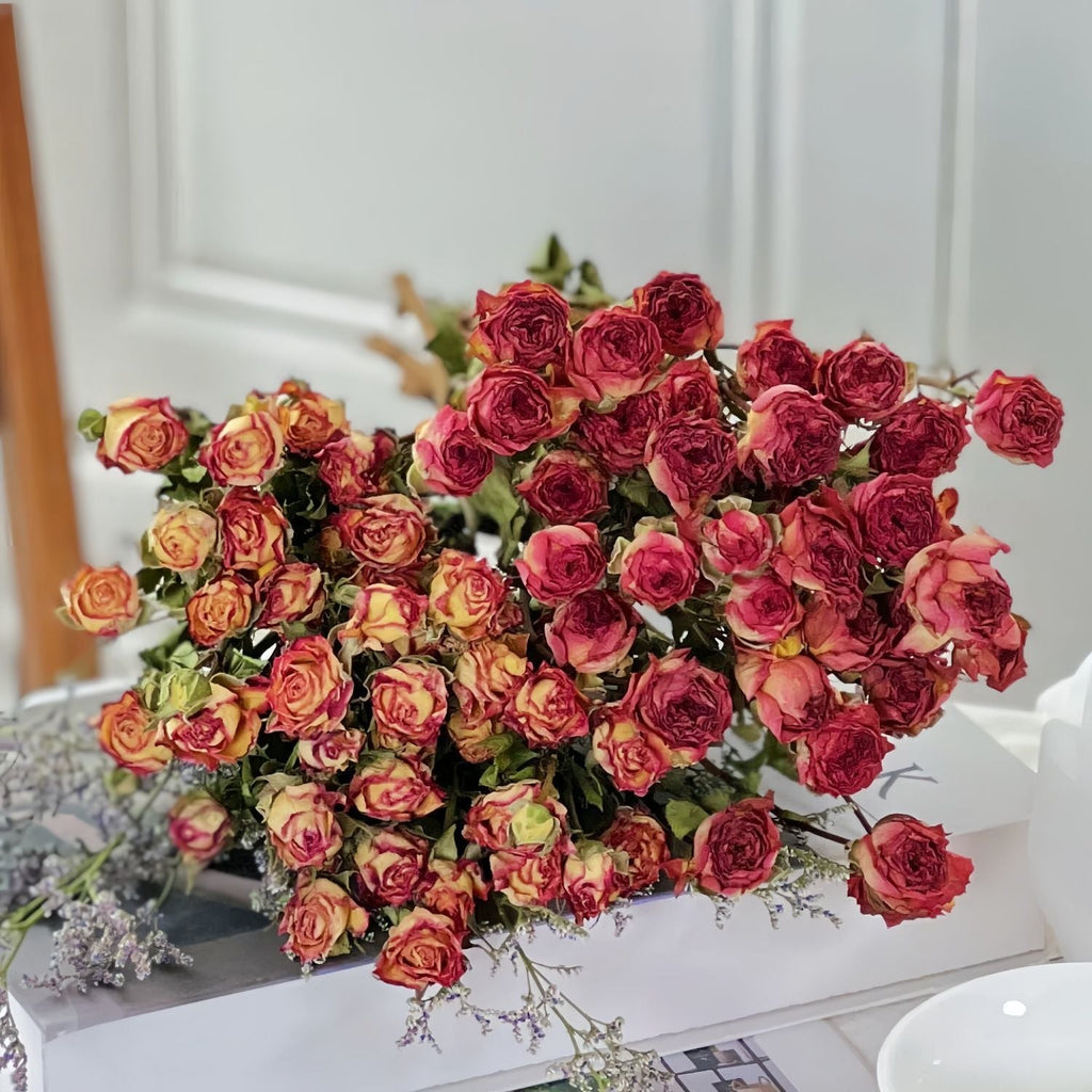 Dried Floral Rose Bouquet with Botanical Fillers