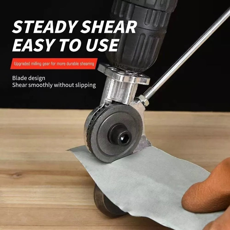 Heavy-Duty Metal Cutting Adapter for Drill - Fits Steel, Aluminium Sheets, view 5