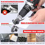 Heavy-Duty Metal Cutting Adapter for Drill - Fits Steel, Aluminium Sheets, view 4