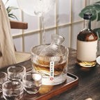 Japanese Glass Sake and Whisky Set - Thick Durable Glass, Dishwasher Safe, view 7