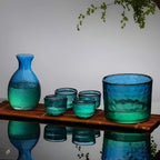 Japanese Glass Sake and Whisky Set - Thick Durable Glass, Dishwasher Safe, view 9