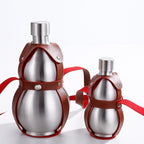 Women's Stainless Steel Water Bottle - Trendy Leather Strap, Durable, view 6