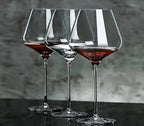 6pcs 800ml Glass Goblet Wine Glasses - Crystal Glass, 25 cm Tall