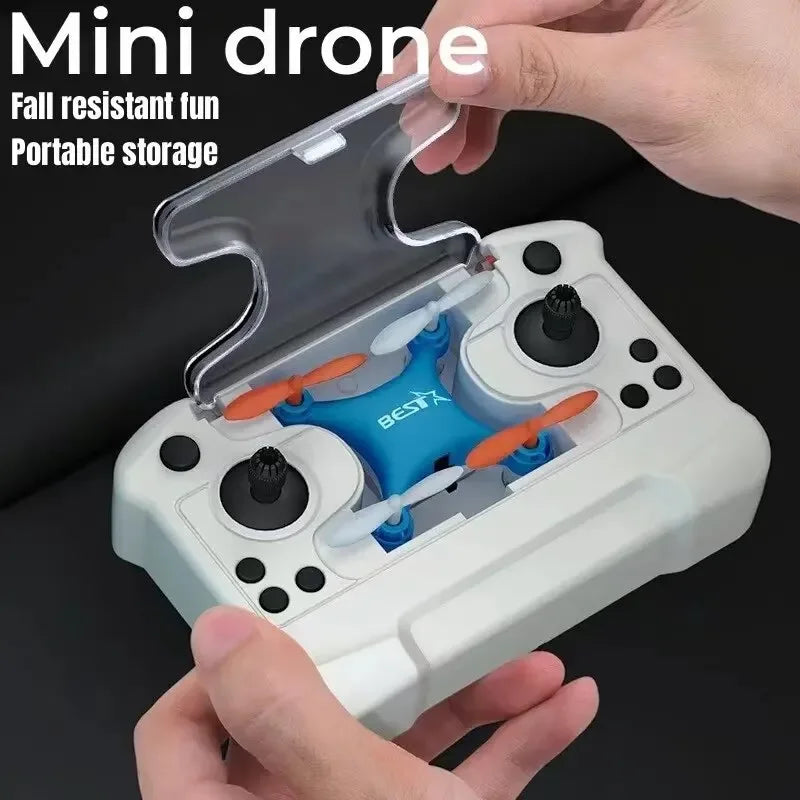 Ultra-Portable Mini Quadcopter Drone - Metal Frame, LED, Indoor Use, view 2