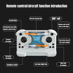 Ultra-Portable Mini Quadcopter Drone - Metal Frame, LED, Indoor Use, view 3