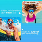 Anti-Fog Swim Goggles - PC Silicone, Non-Slip Strap, Unisex, view 7