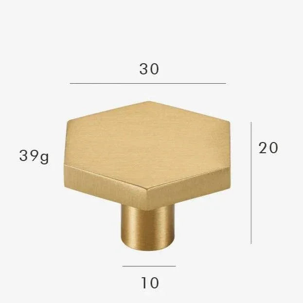 Eila Hexagon Cabinet Knobs-Welvere