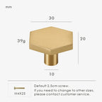 Eila Hexagon Cabinet Knobs-Welvere