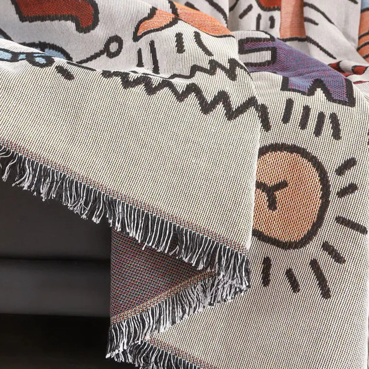 Eilen Woven Throw Blanket-Welvere