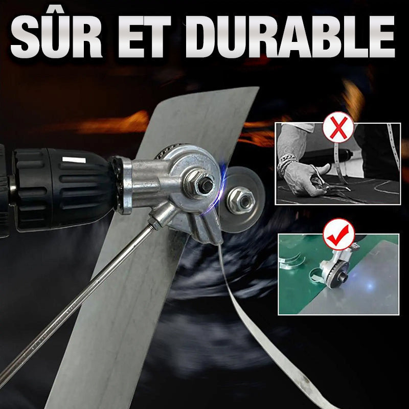 Electric Drill Sheet Metal Nibbler Attachment, Metal, 5 × 25 × 10 cm