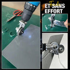 Electric Drill Sheet Metal Nibbler Attachment, Metal, 5 × 25 × 10 cm