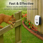 Electric Ultrasonic Squirrel Deterrent for Gardens and Yards