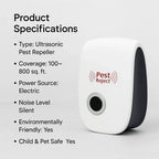 Electric Ultrasonic Squirrel Deterrent for Gardens and Yards