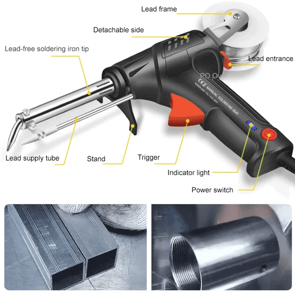Electric Welding Tool, 4-Wire Ceramic Core, 20-Second Heat-Up