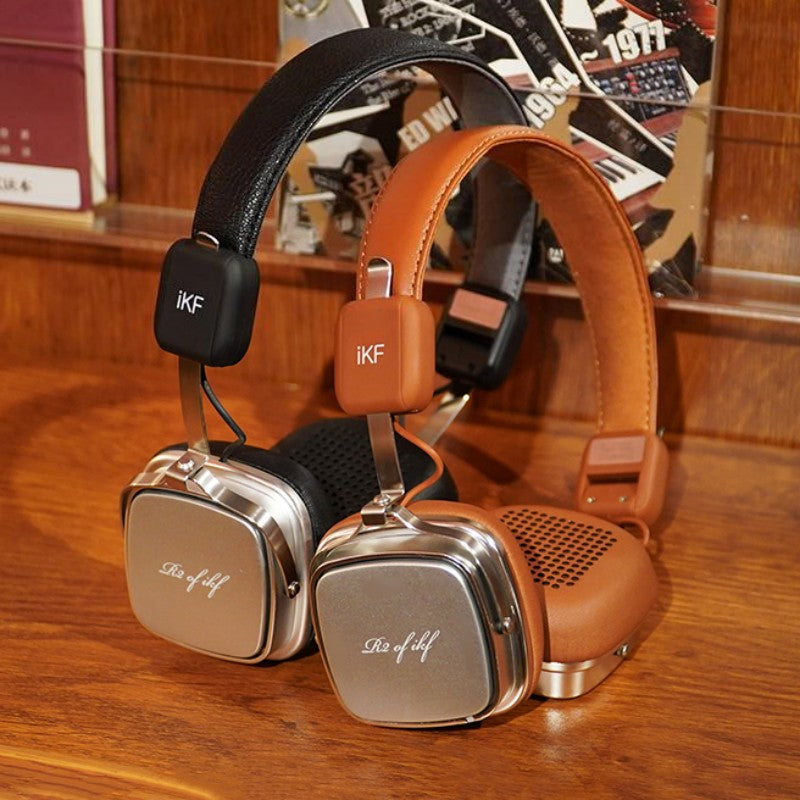 Retro Style Bluetooth Wireless Headphones - 40mm Drivers, Foldable Design, view 3