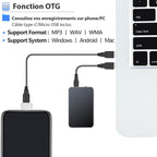UltraThin Mini Audio Recorder - 8GB, 50 Hour Battery, Noise Cancellation, view 10