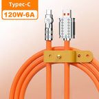 180° Anti-Break Fast Charge Data Cable 120W - Zinc Alloy, 1-2m Length, view 6