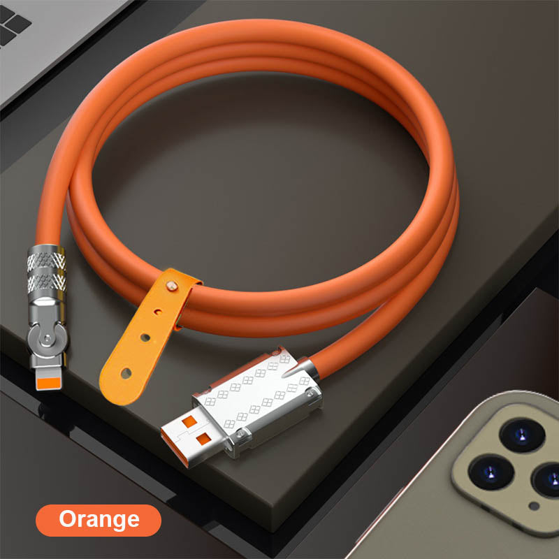 180° Anti-Break Fast Charge Data Cable 120W - Zinc Alloy, 1-2m Length, view 7