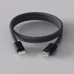 Magnetic Anti-Tangle Charging Cable - Type C & Lightning, 3.3ft Braided, view 11