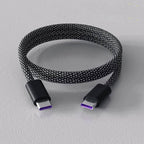Magnetic Anti-Tangle Charging Cable - Type C & Lightning, 3.3ft Braided, view 2