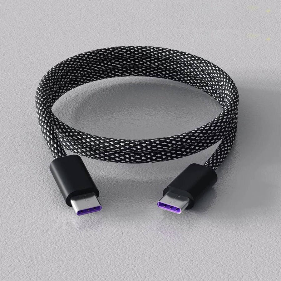 Magnetic Anti-Tangle Charging Cable - Type C & Lightning, 3.3ft Braided, view 2