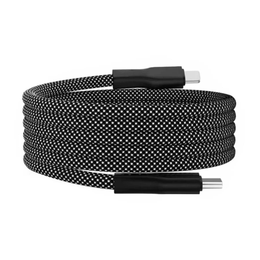 Magnetic Anti-Tangle Charging Cable - Type C & Lightning, 3.3ft Braided, view 3