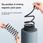 Magnetic Anti-Tangle Charging Cable - Type C & Lightning, 3.3ft Braided, view 5