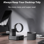 Magnetic Anti-Tangle Charging Cable - Type C & Lightning, 3.3ft Braided, view 7