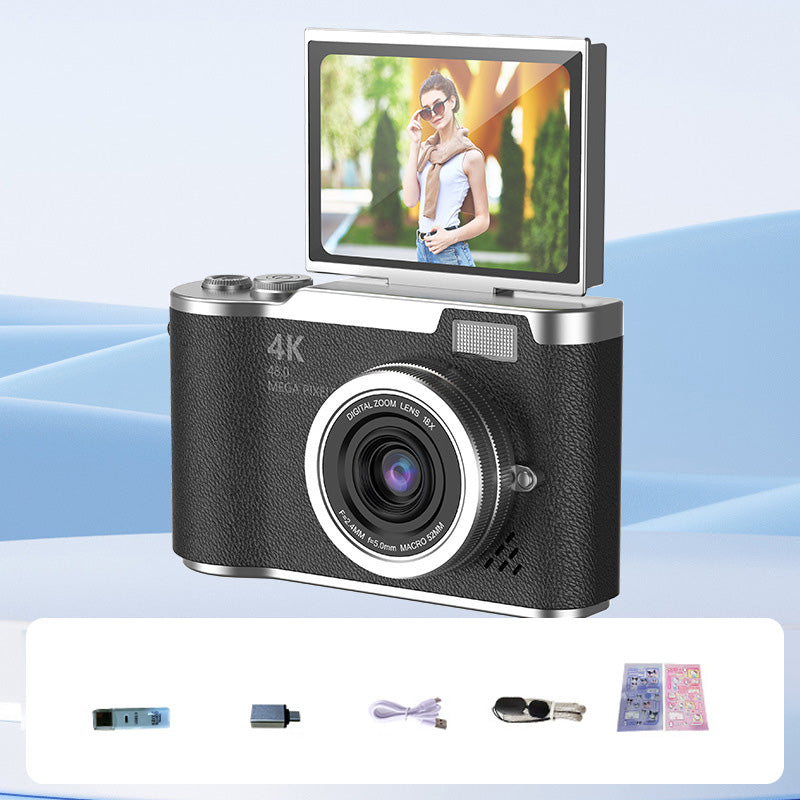 4K HD Flip-Screen Digital Camera - 2.4-Inch Screen, 8X Zoom, ABS Body, view 15