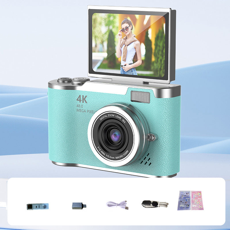 4K HD Flip-Screen Digital Camera - 2.4-Inch Screen, 8X Zoom, ABS Body, view 16