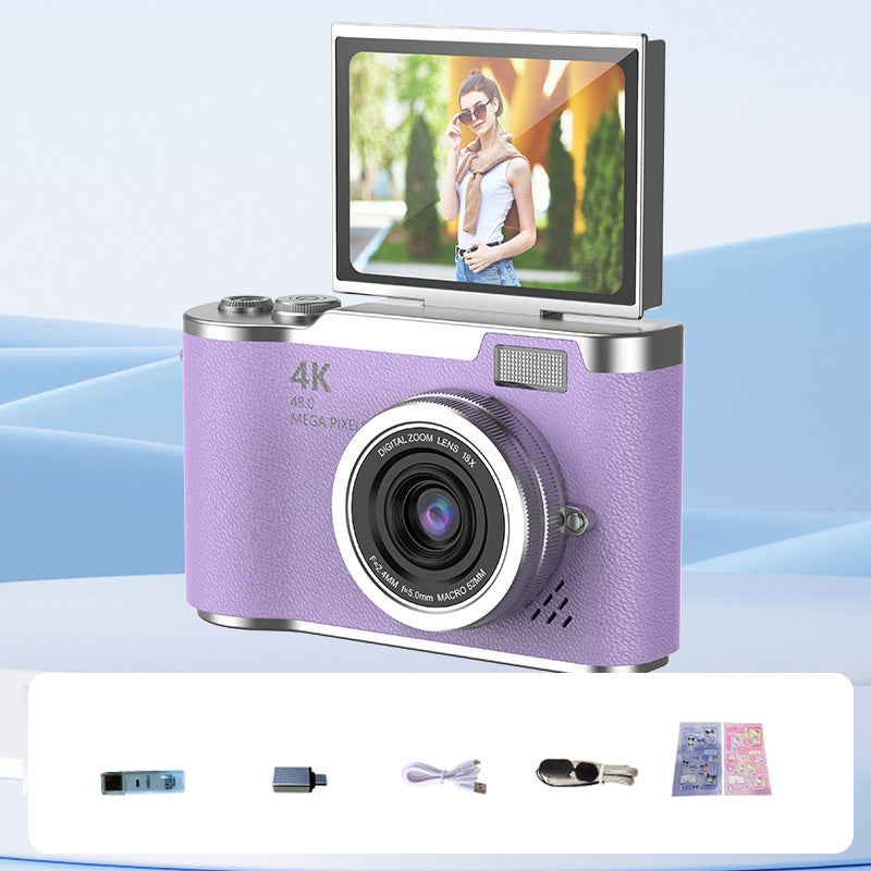 4K HD Flip-Screen Digital Camera - 2.4-Inch Screen, 8X Zoom, ABS Body, view 17