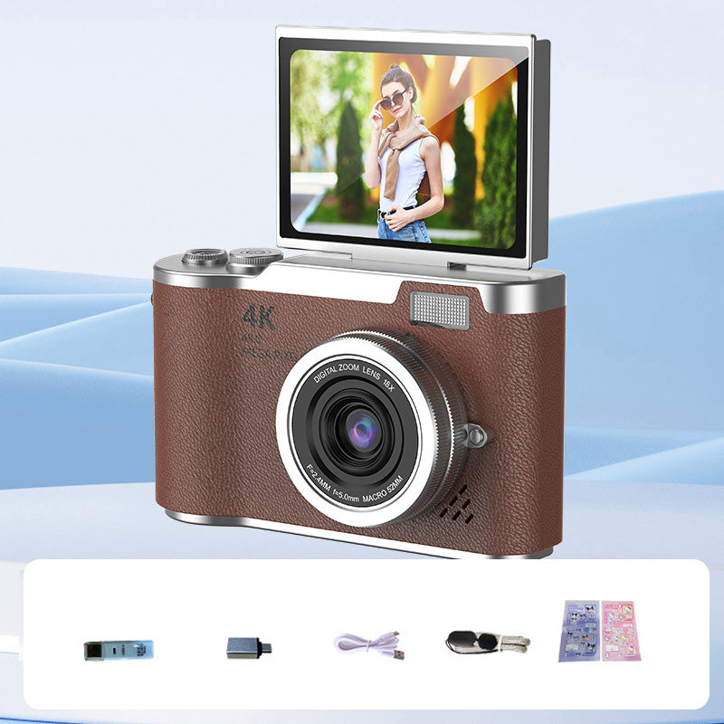 4K HD Flip-Screen Digital Camera - 2.4-Inch Screen, 8X Zoom, ABS Body, view 18